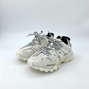 Balenciaga Track Sneakers White & Black Lace-Up Shoes